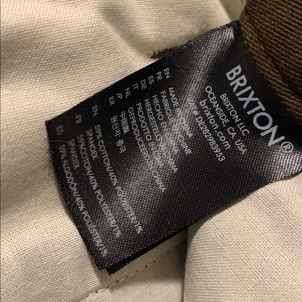 NWOT Brixton Reserve Pants - Picture 4 of 4